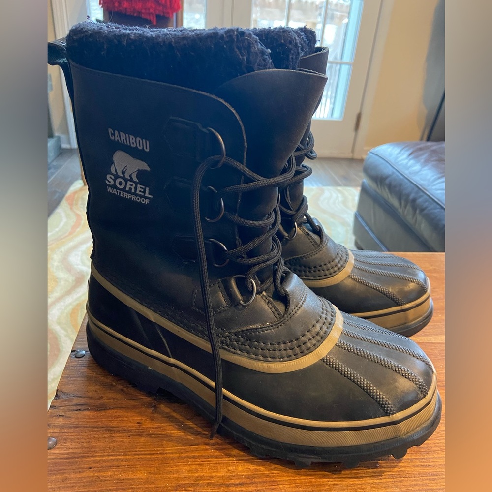 COPY - Sorel Caribou waterproof snow winter boots Mens size 8